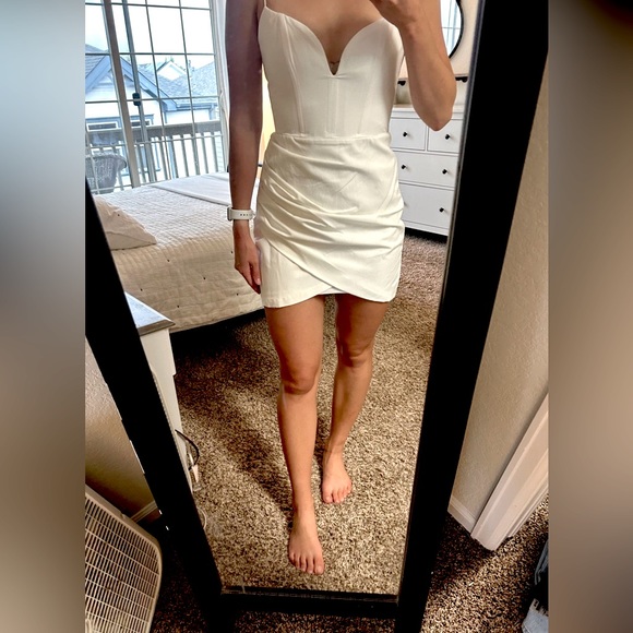 ZARA White Mini Dress - Picture 1 of 5